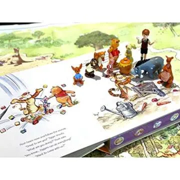 Disney Winnie the Pooh Classic My Busy Books - Storybook, 10 figurines, playmat
