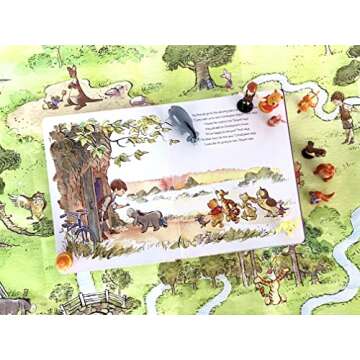 Disney Winnie the Pooh Classic My Busy Books - Storybook, 10 figurines, playmat