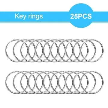 50PCS Metal Claw Clasps and Key Rings for Crafts