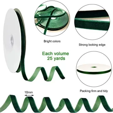 Chunyin Christmas Velvet Ribbon - Ideal for Gifts and Crafts