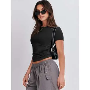 Short Sleeve Summer Tee for Women - Slim Fit Style