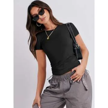 Short Sleeve Summer Tee for Women - Slim Fit Style