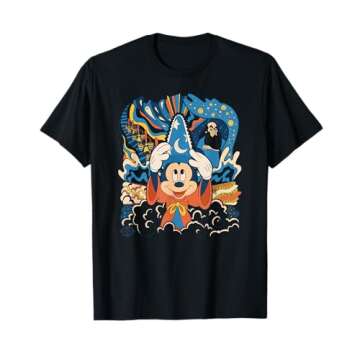 Disney Fantasia Mickey Mouse Sorcerer’s Apprentice Retro T-Shirt