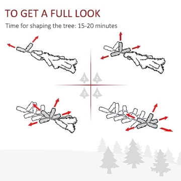 Stylish HOMCOM 6ft Pink Christmas Tree for Holidays