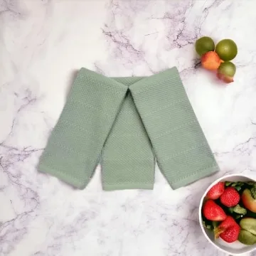 Sage Green Kitchen Dish Towels Set for All Cooking Needs