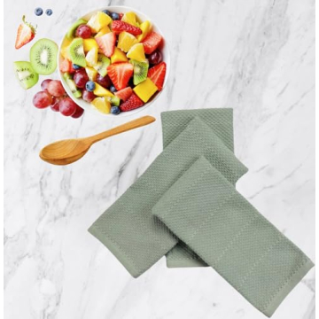 Sage Green Kitchen Dish Towels Set for All Cooking Needs