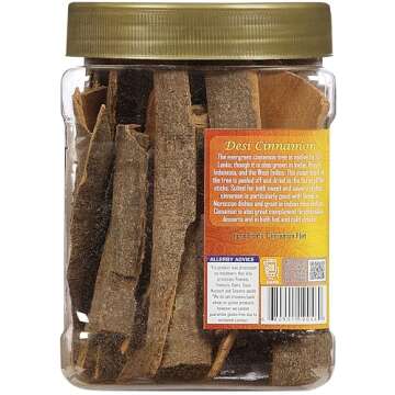 Rani 7oz Desi Flat Cinnamon Jar - Vegan, Non-GMO, Kosher