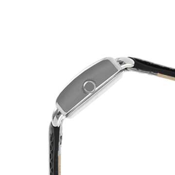 Peugeot Women's Mini Square Watch with Leather Strap