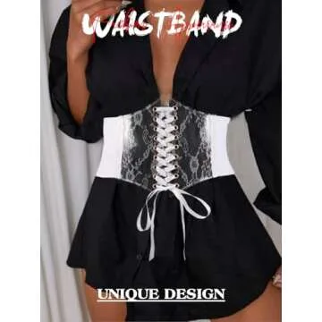 Asooll Vintage Corset Waist Belt for Parties and Costumes
