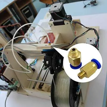 PC4-M6 & M10 Pneumatic Fittings for 3D Printers - 20pcs