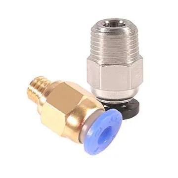 PC4-M6 & M10 Pneumatic Fittings for 3D Printers - 20pcs