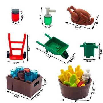 Kitchen Food Accessories Building Block Toy for Kids