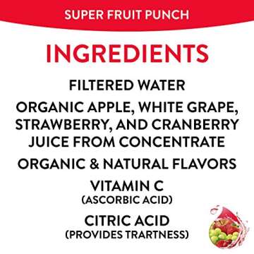 Honest Kids Super Fruit Punch Organic Fruit Juice Drink, 6.75 Fl Oz, 6.75 Fl Oz (Pack of 32)