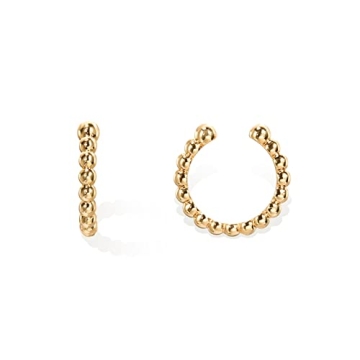 PAVOI 14K Gold Plated Cubic Zirconia Sparkling Ear Cuffs