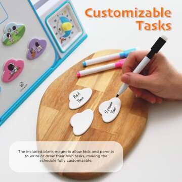 LifeLAZA Visual Schedule with Timer for Kids