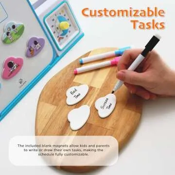 LifeLAZA Visual Schedule with Timer for Kids