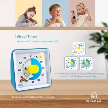 LifeLAZA Visual Schedule with Timer for Kids