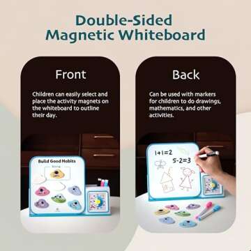 LifeLAZA Visual Schedule with Timer for Kids