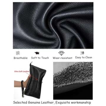 YALUXE Genuine Leather Wristlet Handbags Purses Cell Phone Pocket Clutch Wallet Crossbody Bags for Women