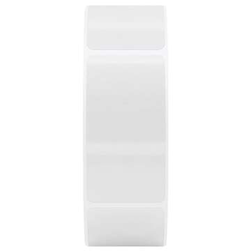 Hybsk Clear Seal Sticker Labels 1x2 inch Rectangle Square Crystal Clear Retail Package Seals Circle Wafer Stickers/Transparent Labels (1x2 inch)