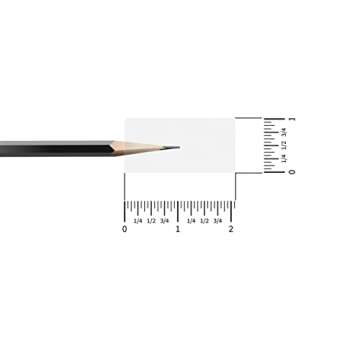 Hybsk Clear Seal Sticker Labels 1x2 inch Rectangle Square Crystal Clear Retail Package Seals Circle Wafer Stickers/Transparent Labels (1x2 inch)