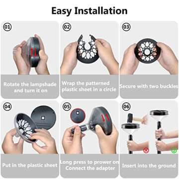 Solar Pathway Lights 12 Colors Remote Control for Outdoors