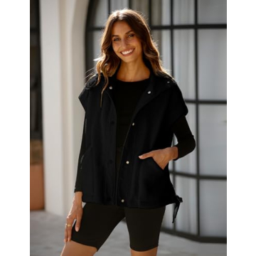 Yeokou Women's Cozy Fleece Vest for Fall and Winter