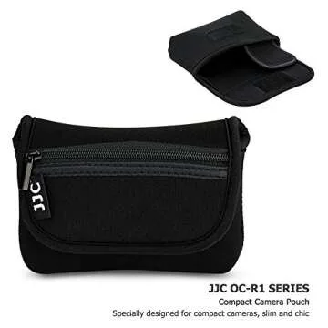 JJC Compact Camera Case Travel Pouch Sleeve for Canon G7X G9X G5X SX740 SX620 Sony ZV-1 II ZV1II ZV1...