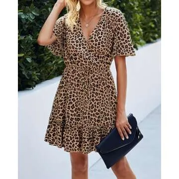 KIRUNDO Women's Casual Summer Dresses - Ruffle & Print Styles