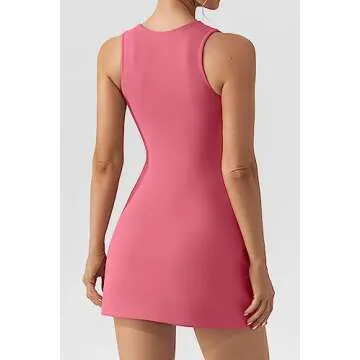 Stylish QINSEN Women’s Tank Top Mini Dress for Parties and Casual Events