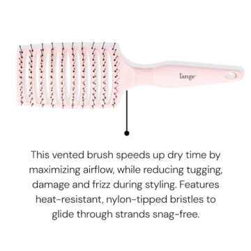 L'ANGE HAIR Siena Wide Curved Vented Hair Brush for All Hair Types