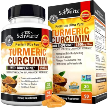 Turmeric Curcumin with Black Pepper Extract 1500mg - High Absorption Ultra Potent Turmeric Supplemen...