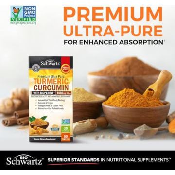 Turmeric Curcumin 1500mg with Black Pepper Extract for Joint Support
