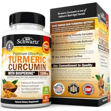 Turmeric Curcumin 1500mg with Black Pepper Extract for Joint Support