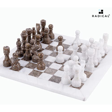 Elegant Radicaln Marble Chess Set for Adults and Teens