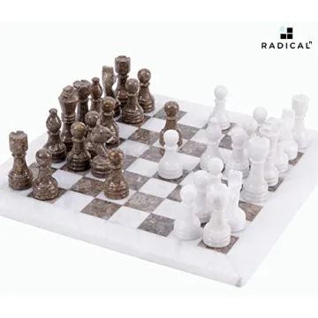 Elegant Radicaln Marble Chess Set for Adults and Teens