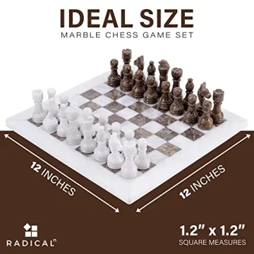 Elegant Radicaln Marble Chess Set for Adults and Teens