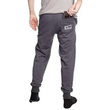 Calhoun Mens Officially Licensed NHL French Terry Tapered Slim Leg Jogger Style Sweatpants (X-Large, Pittsburgh Penguins)