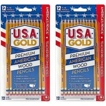 Premium Cedar Pencils 12-Count Pack of 2