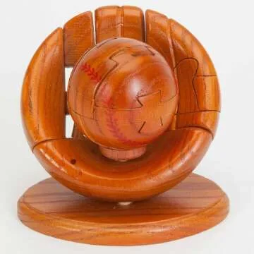 3D Wooden Baseball & Glove Puzzle for Sports Lovers