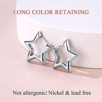 FindChic Star Earrings Lightweight Hypoallergenic Jewelry