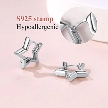 FindChic Star Earrings Lightweight Hypoallergenic Jewelry