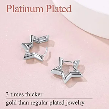 FindChic Star Earrings Lightweight Hypoallergenic Jewelry