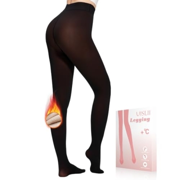 UISLII Women's Fleece Lined Tights - Warm, Stylish & Comfortable