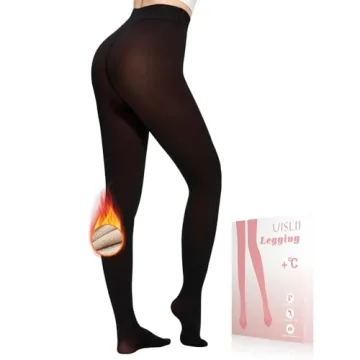 UISLII Women's Fleece Lined Tights - Warm, Stylish & Comfortable