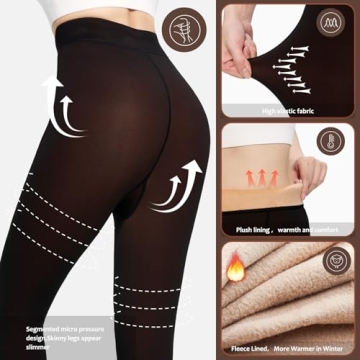 Warm Fleece Lined Tights for Women - UISLII