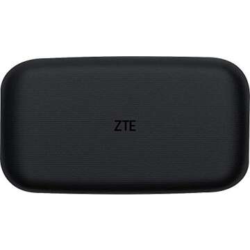 ZTE Velocity | Mobile Wifi Hotspot 4G LTE Router MF923 | Up to 150Mbps Download Speed | WiFi Connect Up to 10 Devices | Create A WLAN Anywhere | GSM Unlocked - Black