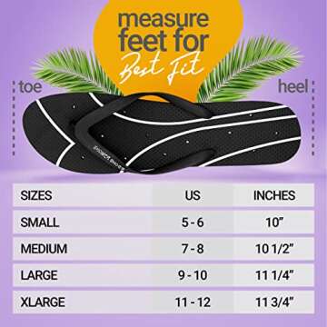 Shower Shoez Women's Non-Slip Pool Dorm Flip Flops