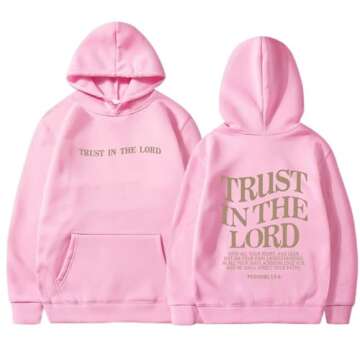 Aesthetic Brown Oversized Bible Verse Hoodie for Women
