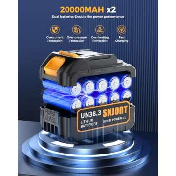 Powerful Cordless Leaf Blower with Extended Nozzle Design